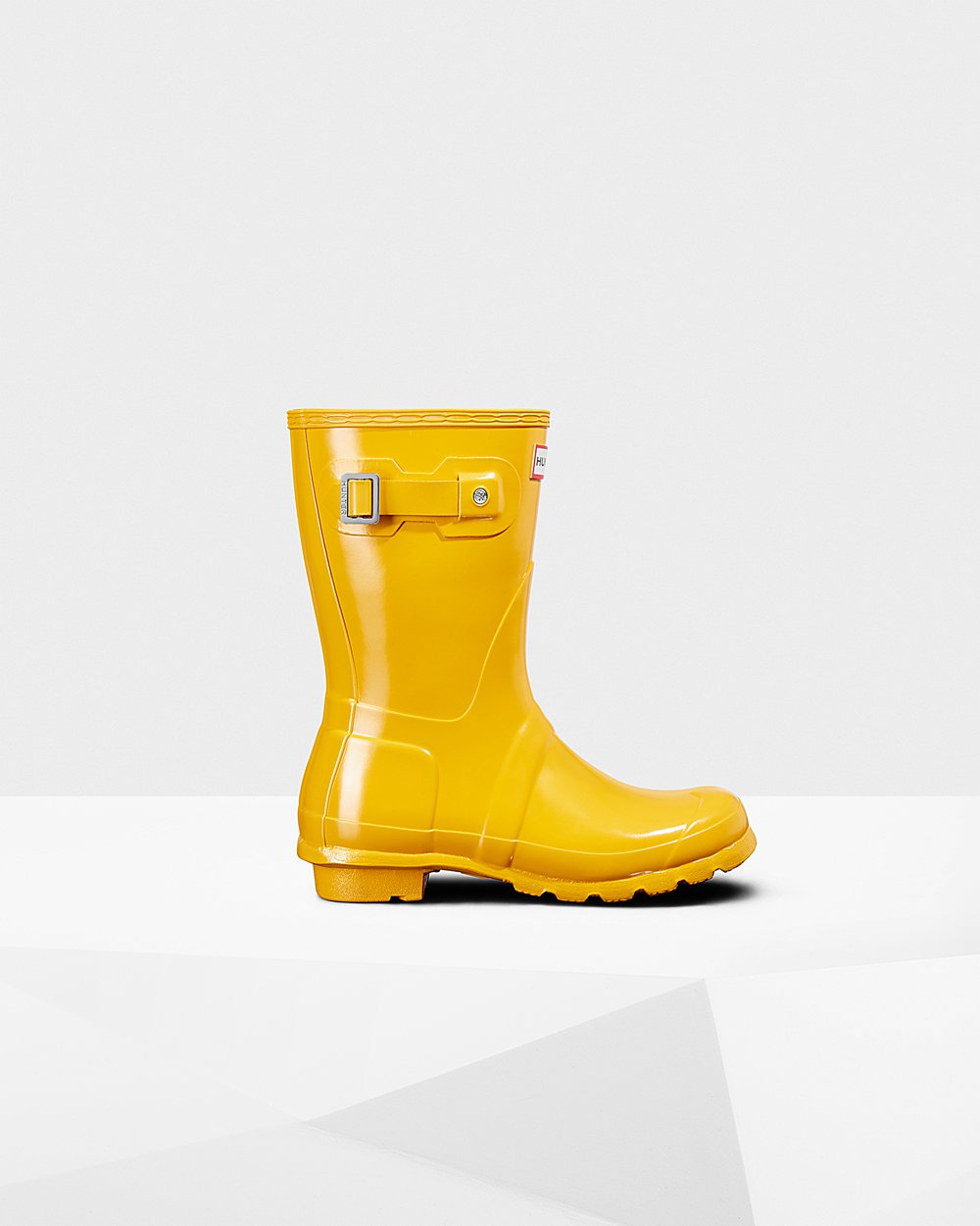 Galochas Curtas Hunter Feminina Amarelas - Original Gloss - 94WKDNSGP